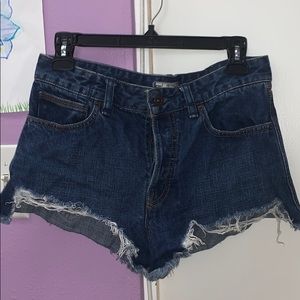 Free People Jean shorts